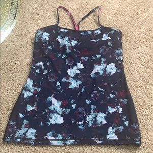 Lululemon multicolor power Y tank